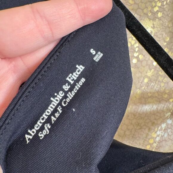 Abercrombie & Fitch Black Soft Stretchy Tank Top Bodysuit Small - Picture 5 of 6